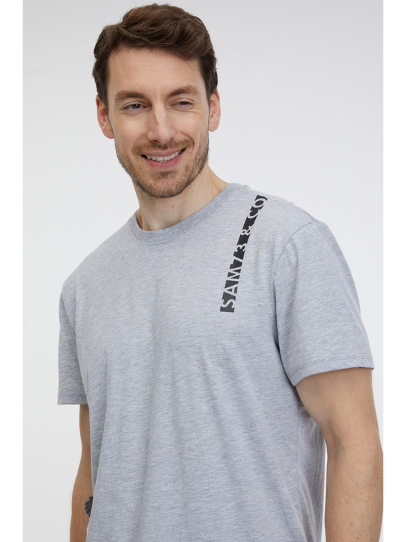 Sam 73 Maglietta da uomo grigio chiaro SAM 73 Fabio