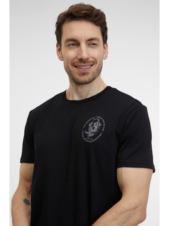 Sam 73 Maglietta nera da uomo SAM 73 Felipe