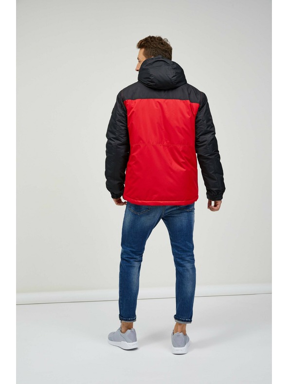 Sam 73 Giacca invernale da uomo nera e rossa Sam 73