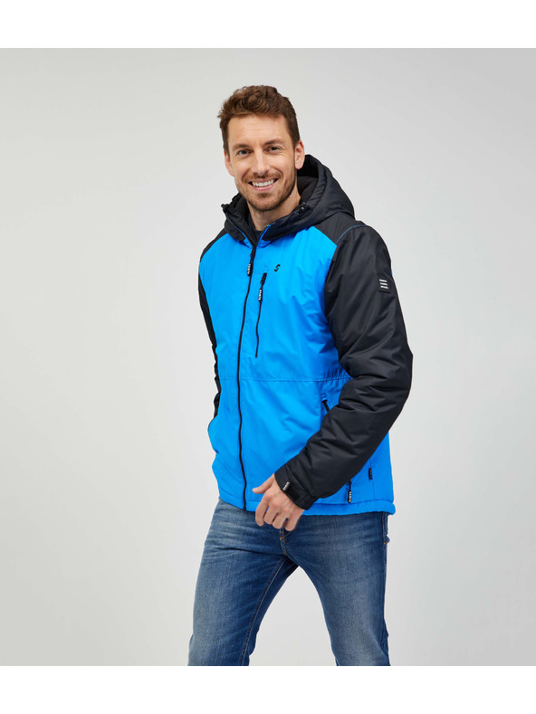 Sam 73 Giacca invernale da uomo nera e blu Sam 73