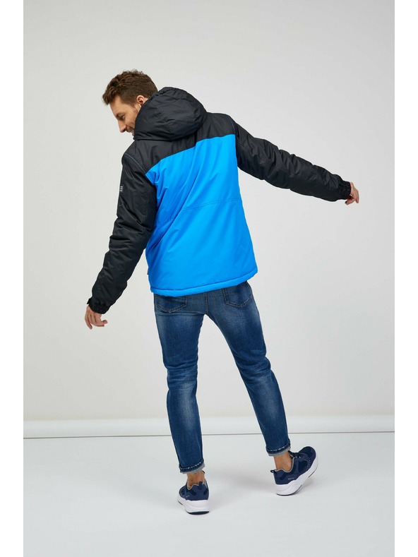 Sam 73 Giacca invernale da uomo nera e blu Sam 73