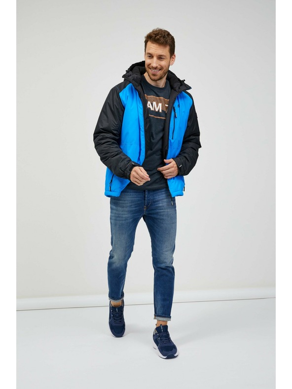 Sam 73 Giacca invernale da uomo nera e blu Sam 73
