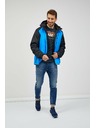 Sam 73 Giacca invernale da uomo nera e blu Sam 73