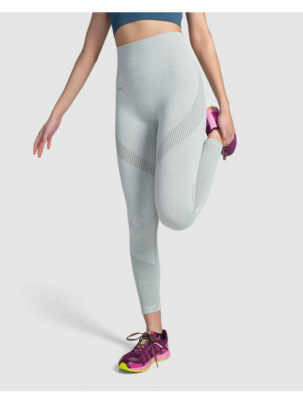 Kilpi Leggings sportivi da donna grigio chiaro Kippi SEAMIO