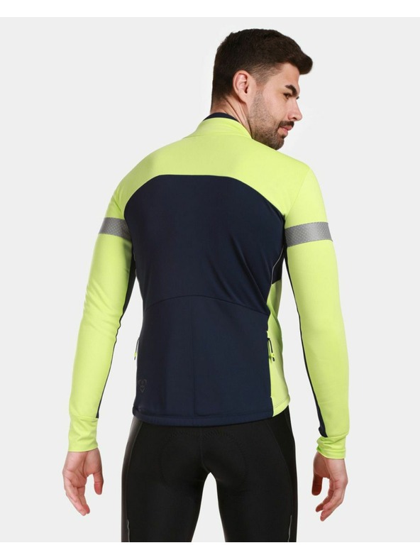 Kilpi Giacca softshell da ciclismo verde neon da uomo Kilpi Velover-M