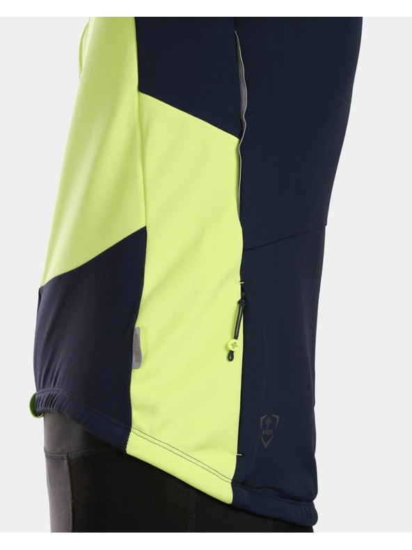 Kilpi Giacca softshell da ciclismo verde neon da uomo Kilpi Velover-M