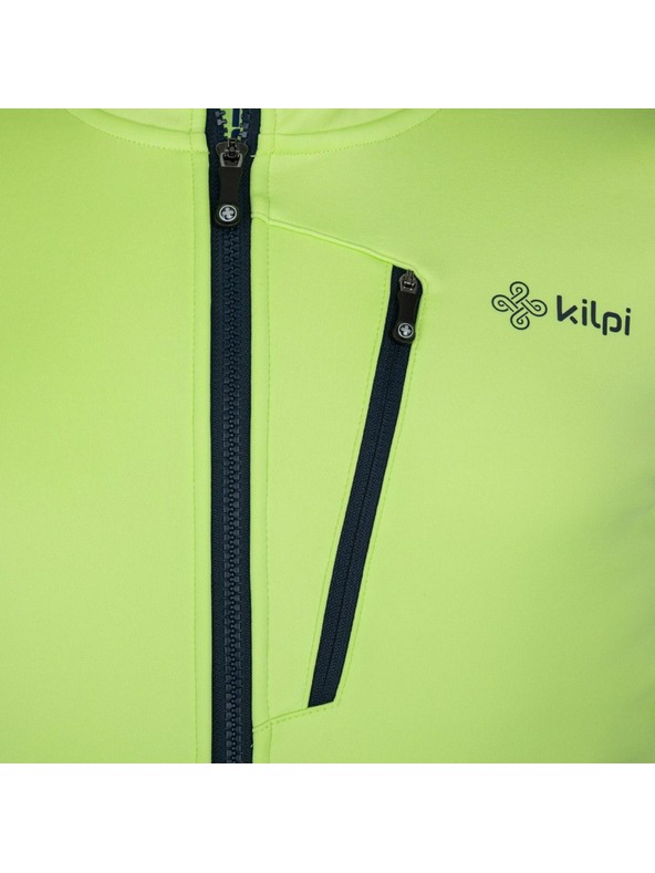 Kilpi Giacca softshell da ciclismo verde neon da uomo Kilpi Velover-M