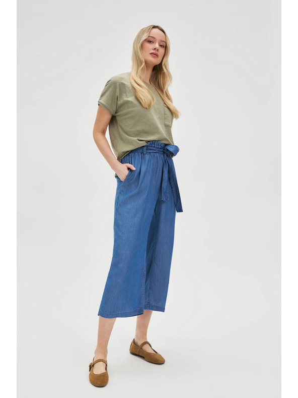 Moodo Pantaloni larghi blu da donna Moodo