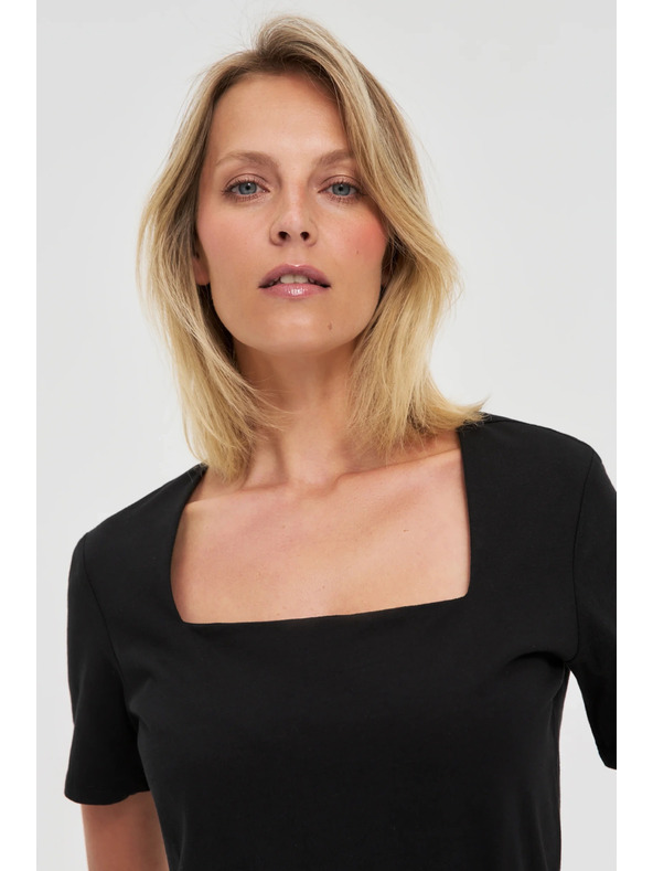 Moodo Camicia lunga nera da donna Moodo