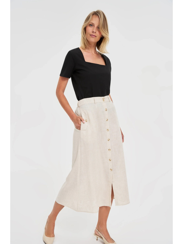 Moodo Camicia lunga nera da donna Moodo