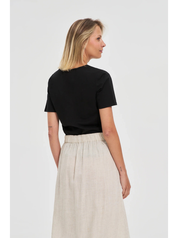 Moodo Camicia lunga nera da donna Moodo