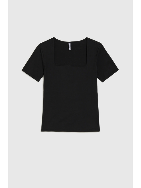 Moodo Camicia lunga nera da donna Moodo