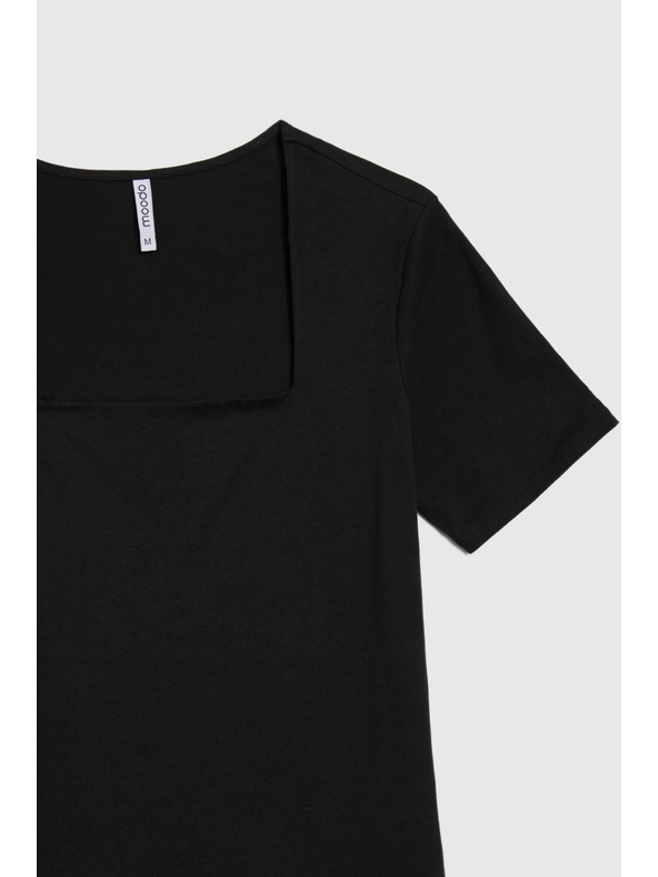 Moodo Camicia lunga nera da donna Moodo