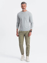Ombre Clothing T-shirt basic grigia da uomo Ombre Clothing
