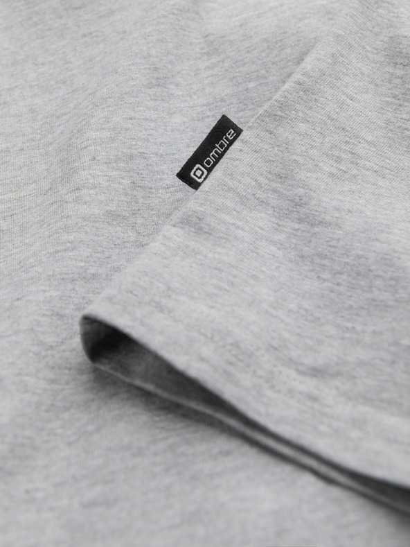 Ombre Clothing T-shirt basic grigia da uomo Ombre Clothing
