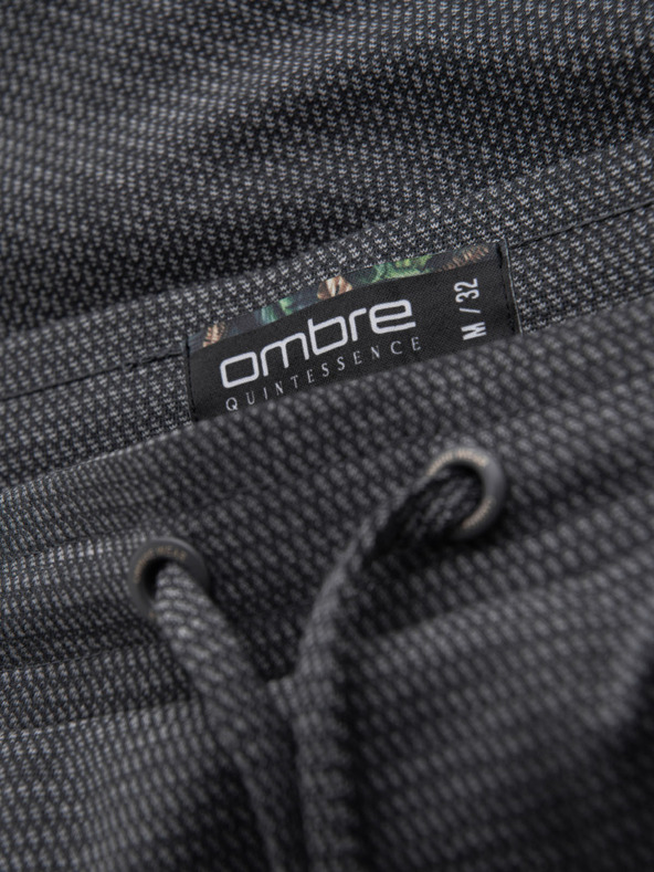 Ombre Clothing Pantaloncini corti strutturati in maglia da uomo con vita elastica Ombre Clothing